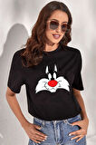 Uyguntarz Unisex Sylvester Baskılı T-shirt