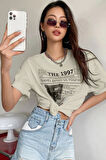 Uyguntarz Unisex The 1997 Travel Baskılı T-shirt