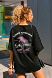 Uyguntarz Unisex California Baskılı T-shirt