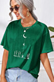 Uyguntarz Unisex Uzay Temalı Baskılı T-shirt