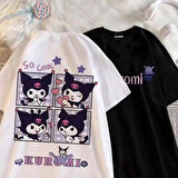 Beyaz Anime Harajuku Kuromi  (Unisex) T-Shirt