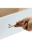 10 Adet Low Boylu 128 Mm Metal Saten Renk Mobilya Mutfak Dolap Çekmece Dolabı Kulpu Kulbu Kulpları.