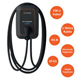Tunçmatik 22kw / 32a Trifaze Pico Charger AC Tipi Bireysel Araç Şarj İstasyonu 5 Metre Kablolu TSK16060