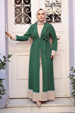 Yeşil Tesettür Üçlü Takım 76371Y