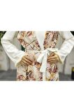 Desenli Tesettür Kimono 86510DSN
