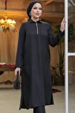 Cepli Siyah Tesettür Tunik 4771S