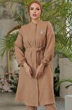 Kemerli Camel Tesettür Tunik 646C