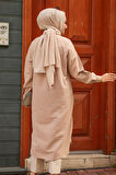 Düğmeli Camel Tesettür Tunik 24201C