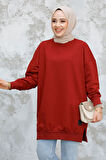 Bordo Tesettür Tunik 30644BR