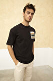 Erkek Sol Cep Detaylı Regular Fit Bisiklet Yaka T-Shirt