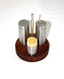 TUZLUK SETİ YUVARLAK 304 KALİTE PASLANMAZ ÇELİK