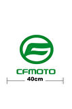 Cf Moto Logo Yazı Sticker Etiket Tek Renk
