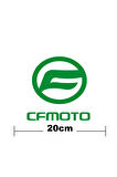 Cf Moto Logo Yazı Sticker Etiket Tek Renk