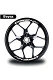 CF MOTO NK 250 Jant İçi 8 adet Sticker Beyaz