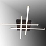 TT036-SY TT Aydınlatma Hashtag Modeli Mat Siyah ( 3 Renk Işık Modüllü ) Led Avize