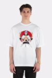 Unisex Beyaz Oversize T-shirt Bleach - Grimmjow Jaegerjaquez