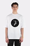 Unisex Beyaz Oversize T-shirt Magic Ocean Whale