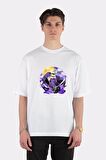 Unisex Beyaz Oversize T-shirt Magical Celestial Asada Shino Sinon