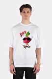 Unisex Beyaz Oversize T-shirt Radish Skater