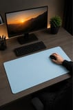 Ofis Ortamı Masa Düzeni Bilgisayar Altı Oyuncu Klavye Fare Altlığı 800*400MM Mavi