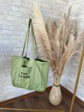 TOTE BAG NAKIŞLI ÇITÇITLI EL VE PLAJ ÇANTASI LAPTOP KİTAP HAVLU SIĞACAK BOYUTTADIR.