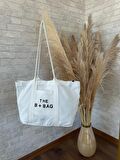 TOTE BAG NAKIŞLI ÇITÇITLI EL VE PLAJ ÇANTASI LAPTOP KİTAP HAVLU SIĞACAK BOYUTTADIR.