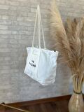 TOTE BAG NAKIŞLI ÇITÇITLI EL VE PLAJ ÇANTASI LAPTOP KİTAP HAVLU SIĞACAK BOYUTTADIR.