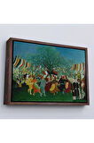 Ahşap Çerçeveli Henri Rousseau Bağımsızlığın 100. Yıl Kutlamaları Tablo-7043