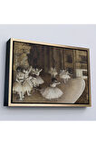 Ahşap Çerçeveli Edgar Degas - Sahnede Bale Prova Tablosu-7053