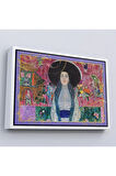 Ahşap Çerçeveli Gustav Klimt - Adele Bloch Tablo-7086