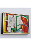 Ahşap Çerçeveli Pablo Picasso - Açık Pencere Tablo - La Fenetre Ouverte-7091