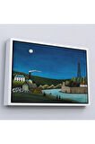 Ahşap Çerçeveli Henri Rousseau -Suresnes'Teki Seine Nehri Tablo - The Seine At Suresnes-7093