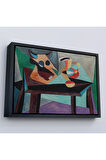 Ahşap Çerçeveli Pablo Picasso - Boğa Kafası Tablo-7103