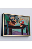 Ahşap Çerçeveli Pablo Picasso - Boğa Kafası Tablo-7103