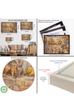 Ahşap Çerçeveli Giotto - Çan Kulesinin Tavan Resmi Tablo-7116