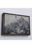 Ahşap Çerçeveli Albrecht Durer - Büyük Aziz Anthony Tablo-7122