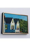 Ahşap Çerçeveli Edward Hopper - İkinci Kat Güneş Işığı Tablo - Second Story Sunlight-7129