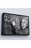 Ahşap Çerçeveli Albert Einstein Tablosu-7246