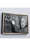 Ahşap Çerçeveli Albert Einstein Tablosu-7246