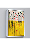 Ahşap Çerçeveli Alexander Calder - Damlalar Tablo - Drops-7285