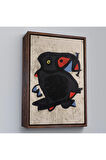 Ahşap Çerçeveli Joan Miro - Grand Palais Tablosu-7312