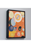 Ahşap Çerçeveli Hilma Af Klint - Gençlik Tablosu-7314