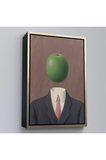 Ahşap Çerçeveli Rene Magritte - Soyut Sabit Fikir Tablosu-7343