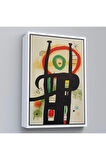 Ahşap Çerçeveli Joan Miro - Büyük Bilgisayar Tablo-7350