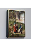 Ahşap Çerçeveli Albrecht Dürer - Lüt Ve Kızları Tablosu - Lot And His Daughters-7355