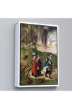 Ahşap Çerçeveli Albrecht Dürer - Lüt Ve Kızları Tablosu - Lot And His Daughters-7355