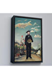 Ahşap Çerçeveli Henri Rousseau Kendi Tablosu - Self-Portrait-7361