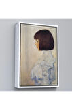 Ahşap Çerçeveli Gustav Klimt - Helene Klimt'İn Portresi Tablo-7380