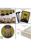 Ahşap Çerçeveli Vincent Van Gogh – Postacı Joseph Roulin’İn Portresi Tablo - Postes - Postman-7381