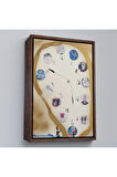 Ahşap Çerçeveli Salvador Dali - Horloge Tablo-7396